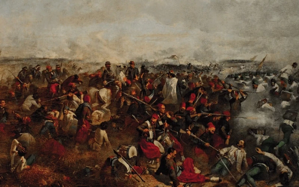 Battaglia di Palestro, gli zuavi francesi con Vittorio Emanuele II re di Sardegna battono gli austriaci